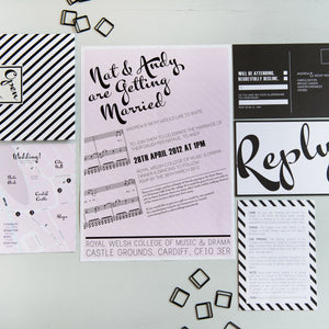 Steinway Wedding Invites | Sample Pack Mock Up Designs 