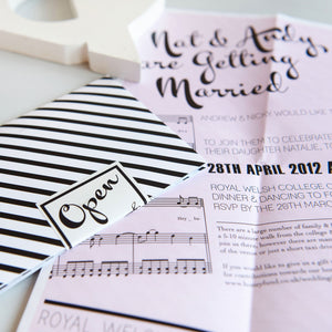 Steinway Wedding Invites | Sample Pack Mock Up Designs 