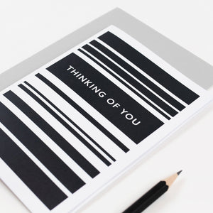 Thinking of You | Monochrome Greeting Card Mock Up Designs 