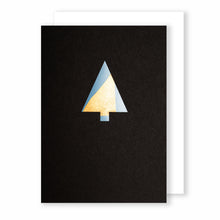 Load image into Gallery viewer, Tree | Black - Gold &amp; Pink Foil | Luxury Foiled Christmas Card Greeting Card Mock Up Designs 