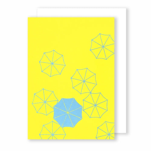 Umbrella | Silhouette Greeting Card Mock Up Designs 