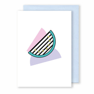 Watermelon | Memphis Greeting Card Mock Up Designs 