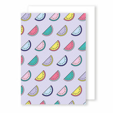 Load image into Gallery viewer, Watermelons | Memphis Greeting Card Mock Up Designs 