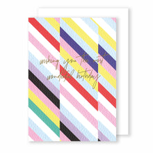 Load image into Gallery viewer, Wishing you the most wonderful birthday | Eighties Disco Greeting Card Mock Up Designs 