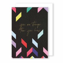 Load image into Gallery viewer, You are stronger than you know | Eighties Disco Greeting Card Mock Up Designs 
