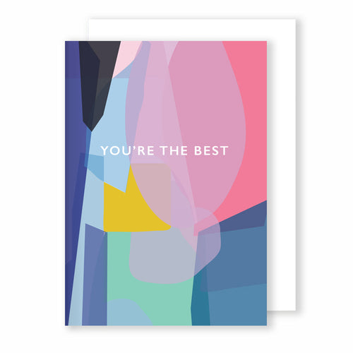 You're the Best | Stained Glass Greeting Card Mock Up Designs 