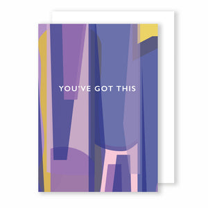 You've Got This | Stained Glass Greeting Card Mock Up Designs 