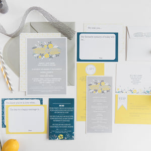 Zest Wedding Invites | Sample Pack Mock Up Designs 